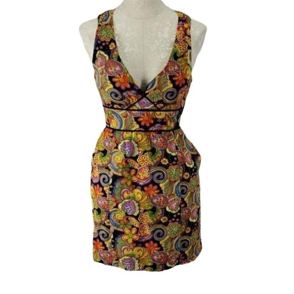 KLD signature‎ statement pocket paisley dress large